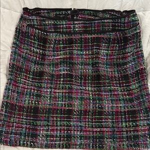 Talbots Vibrant Plaid Pencil Skirt